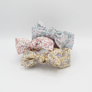 VeryShine Headbands & Turbans pastel floral bow headband tiny floral hair accessory for women
