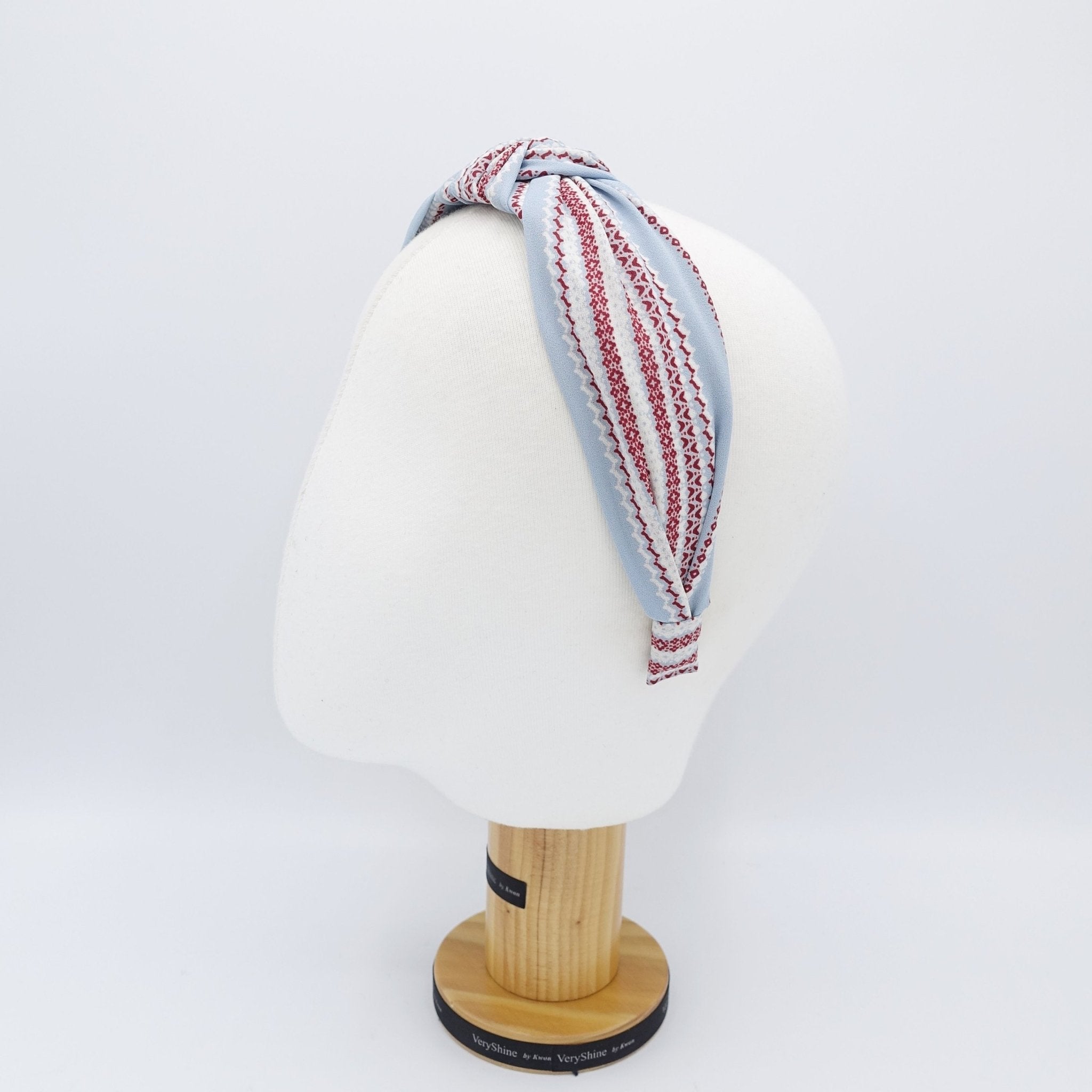 VeryShine Headbands & Turbans pattern stripe knotted headband thin chiffon hair accessory for woman