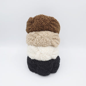 VeryShine Headbands & Turbans teddy knot headband simple Winter quality fabric hairband for women