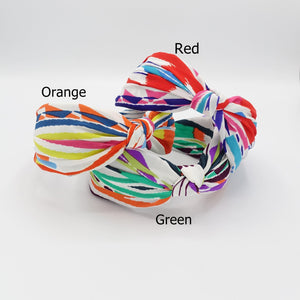 VeryShine knot headband line color play pattern headband vivid color casual woman hair accessory