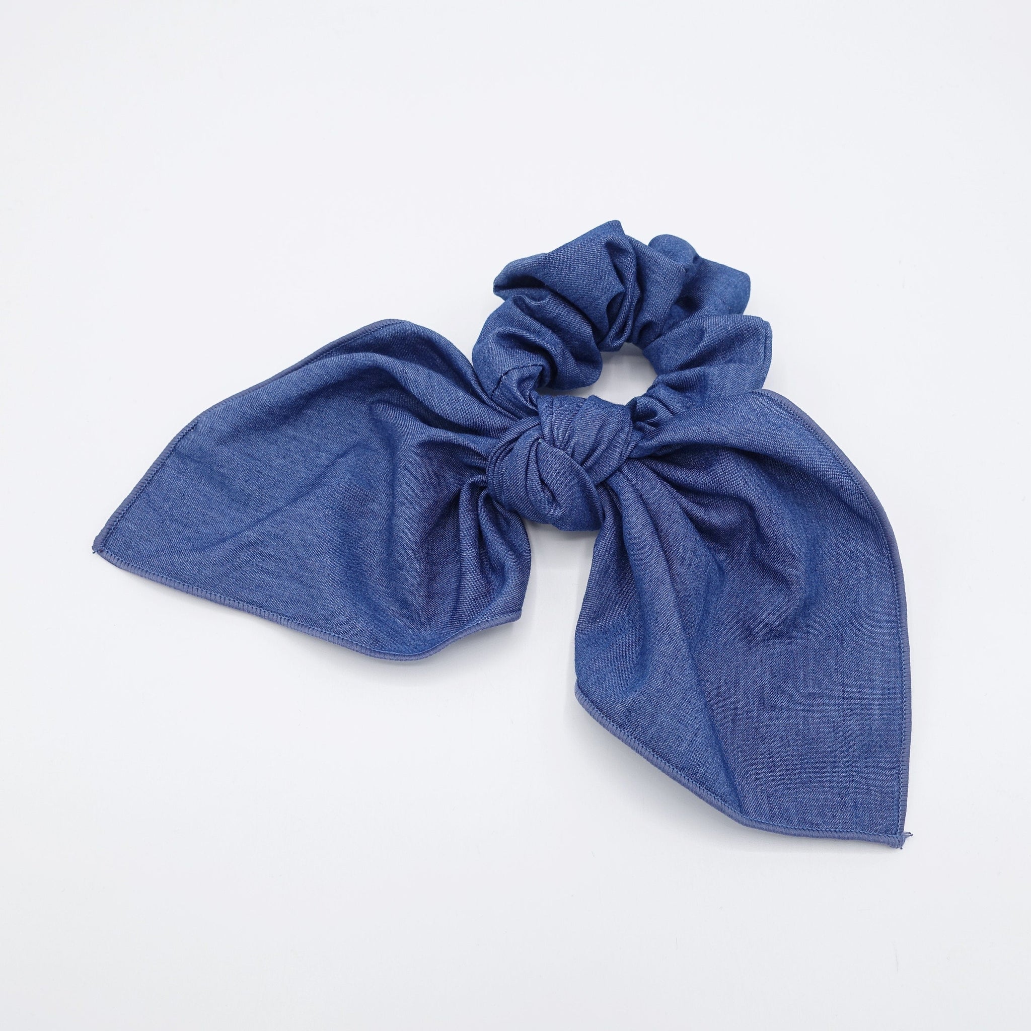 VeryShine large denim bow knot scrunchies