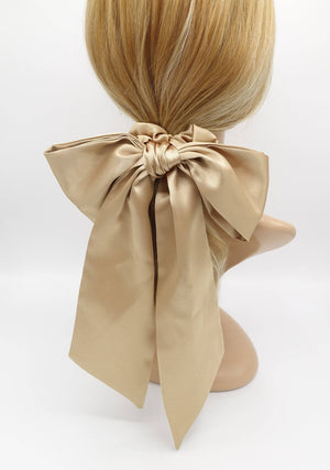 VeryShine large satin bow scrunchies tail hair elastic scrunchie for women