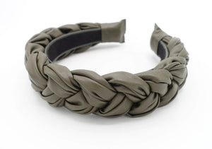 VeryShine leather braided headband chunky plaited stylish hairband