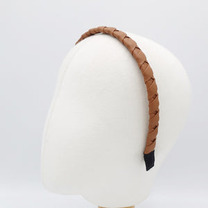 VeryShine leather thin headband multi wrapped handmade hair accessory for women