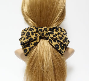 VeryShine Leopard print big bow barrette sexy floppy hair bow barrette women hair accessory