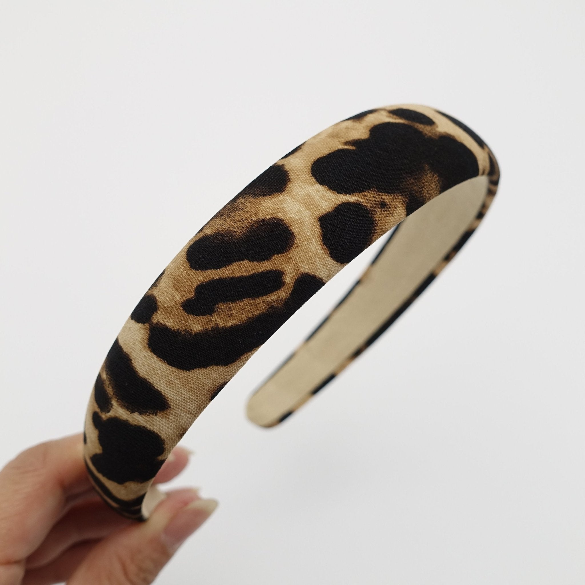 VeryShine Leopard print fabric padded headband animal print women basic style hairband