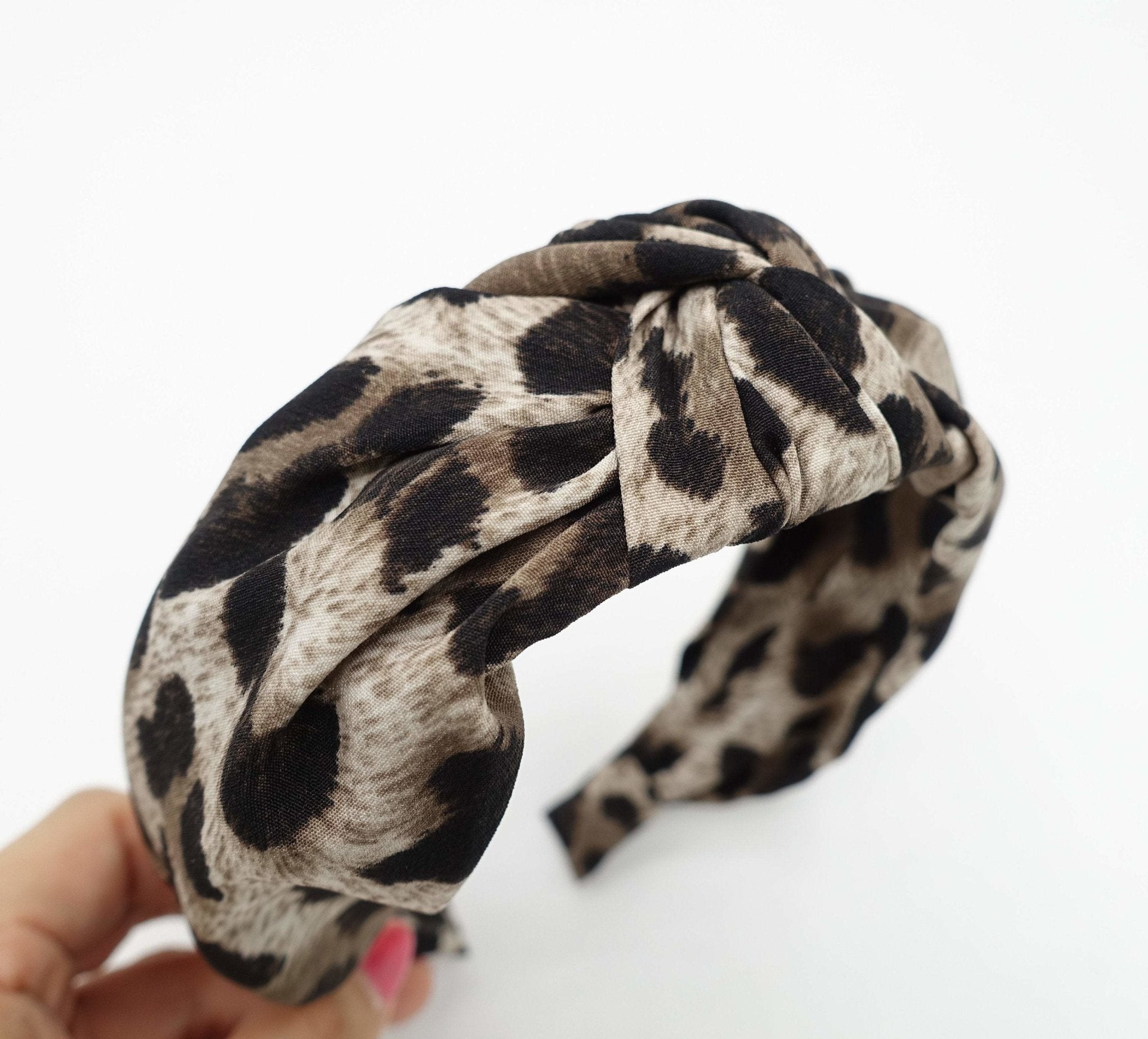 VeryShine leopard print knotted headband