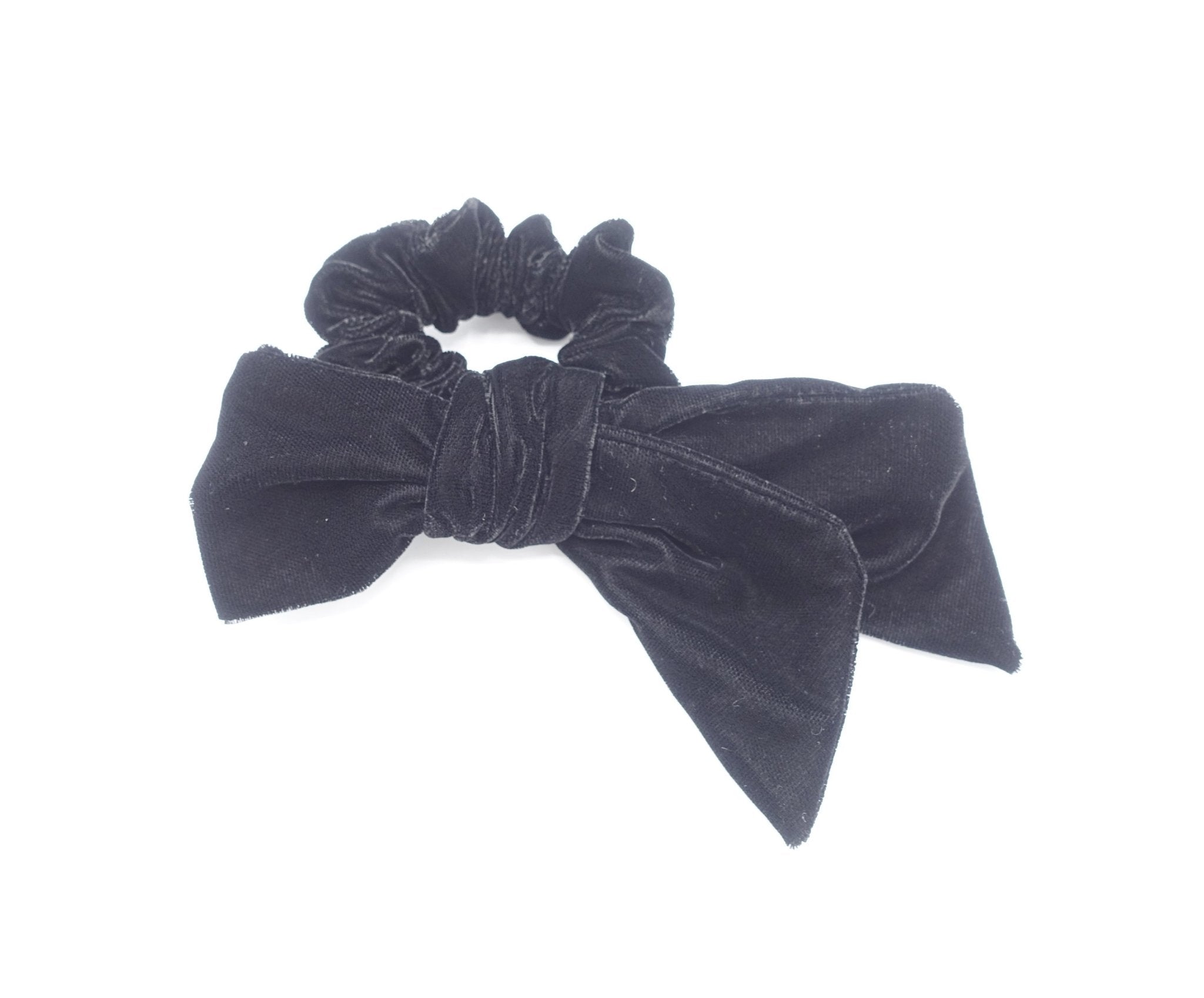 VeryShine luxury velvet folding bow knot scrunchies