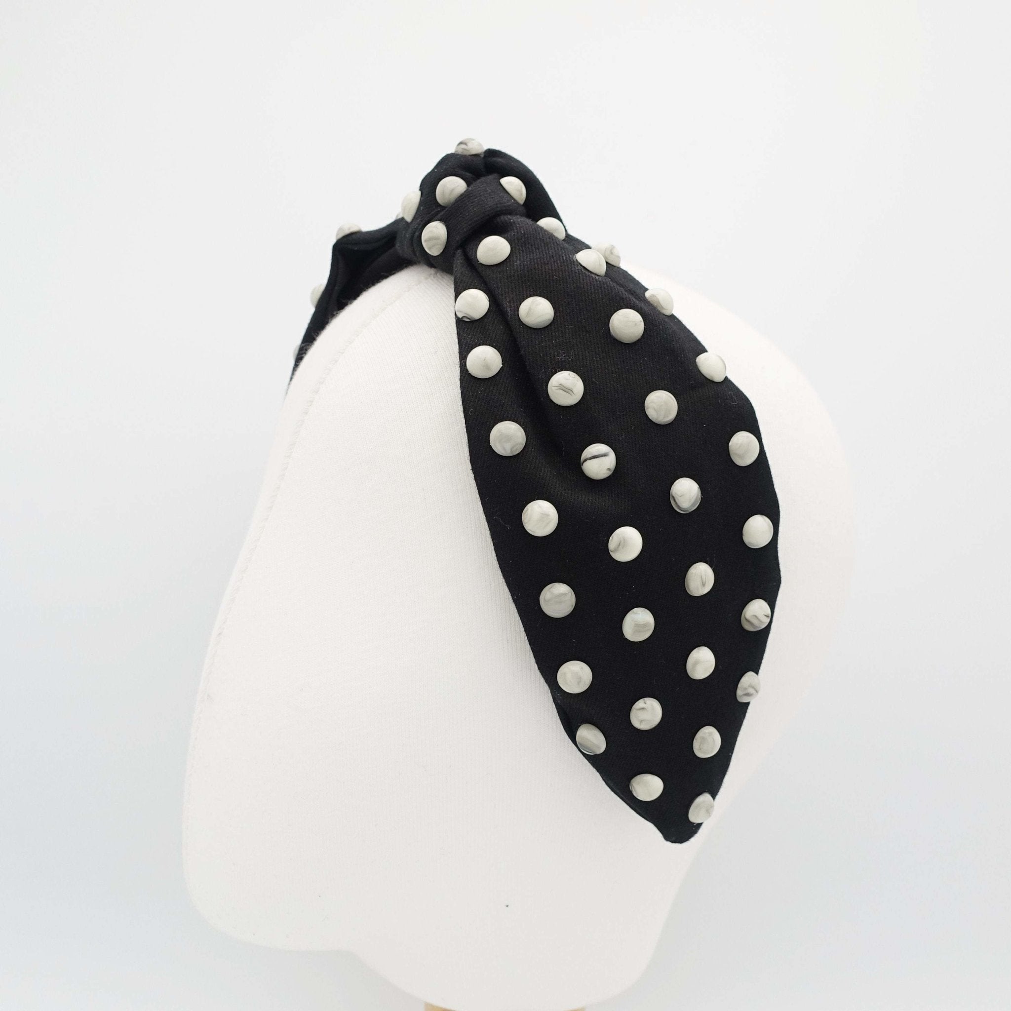 VeryShine marble pearl ball knot headband luxury woman hairband