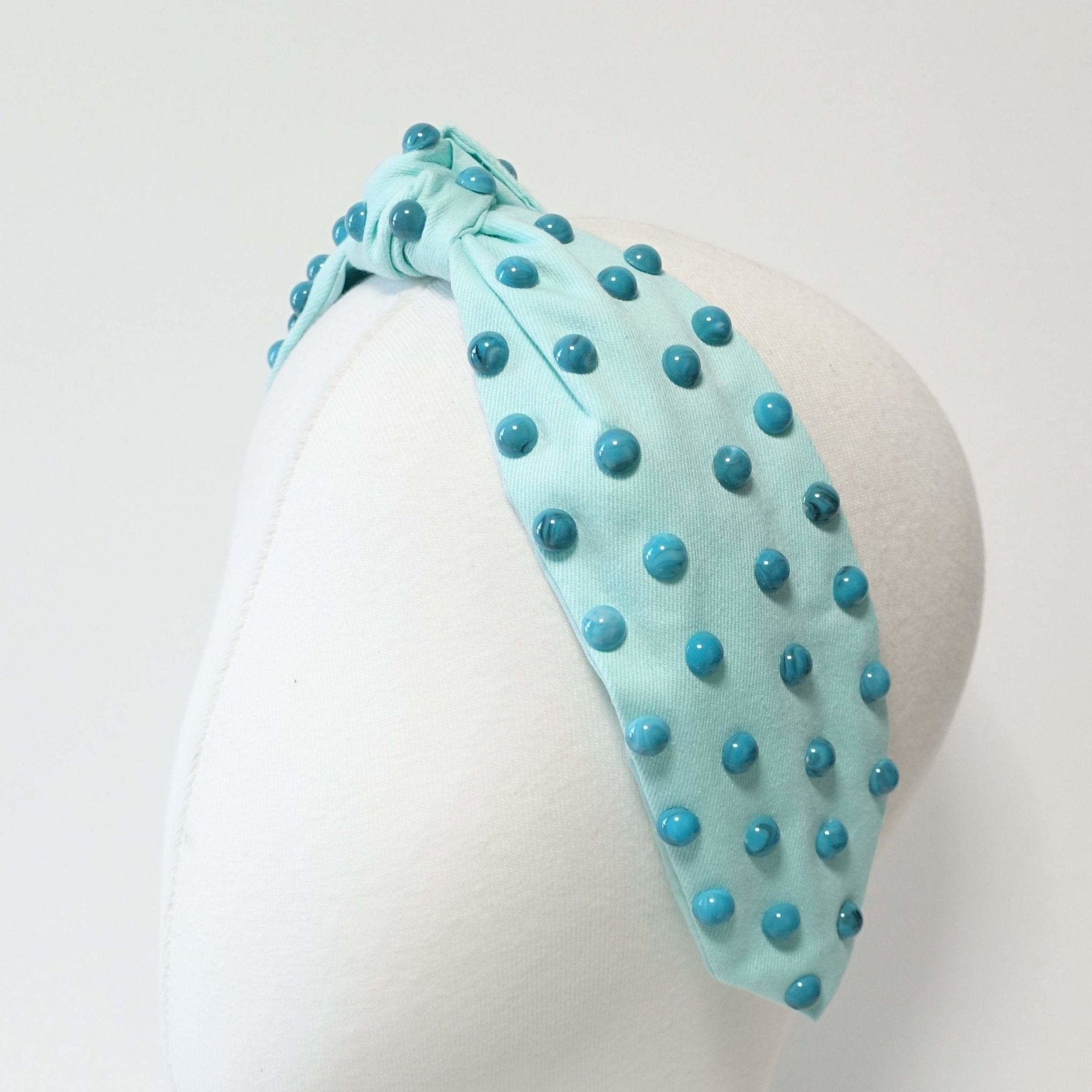 VeryShine marble pearl ball knot headband luxury woman hairband
