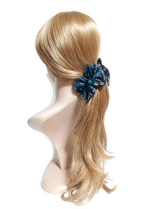 VeryShine Meshed satin hair bow Banana clip Spangle Trim Bow Hair Clip  Women Hair Accessory
