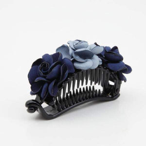 VeryShine mini flower hair claw Mini Roses Half Moon Hair Jaw Clip Women Hair Accessories Decorated Hair Clip