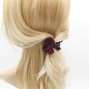 VeryShine mini hair claw velvet bow hair clamp