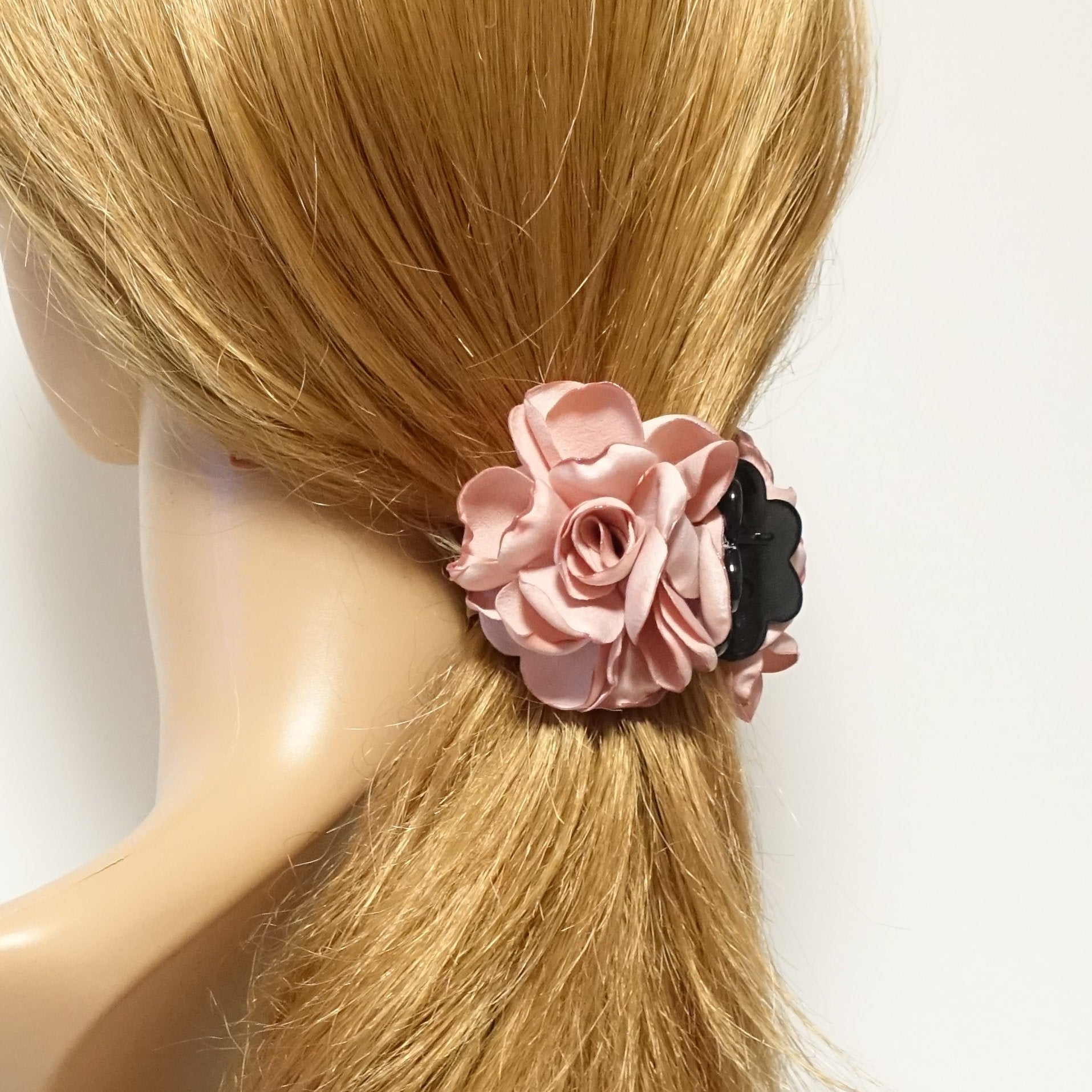 VeryShine Mini Rose Flower Hair Jaw Claw 3 Prong Hair Clamp Clip Women Hair Accessories