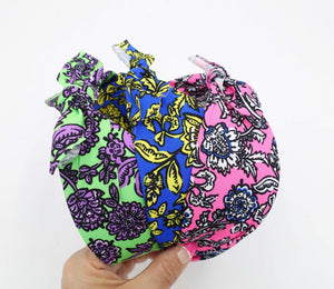 VeryShine neon bow knot headband floral print hairband Summer headband for women
