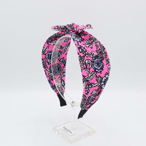 VeryShine neon bow knot headband floral print hairband Summer headband for women
