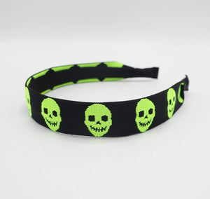 VeryShine neon skull print headband casual hair accessory for women