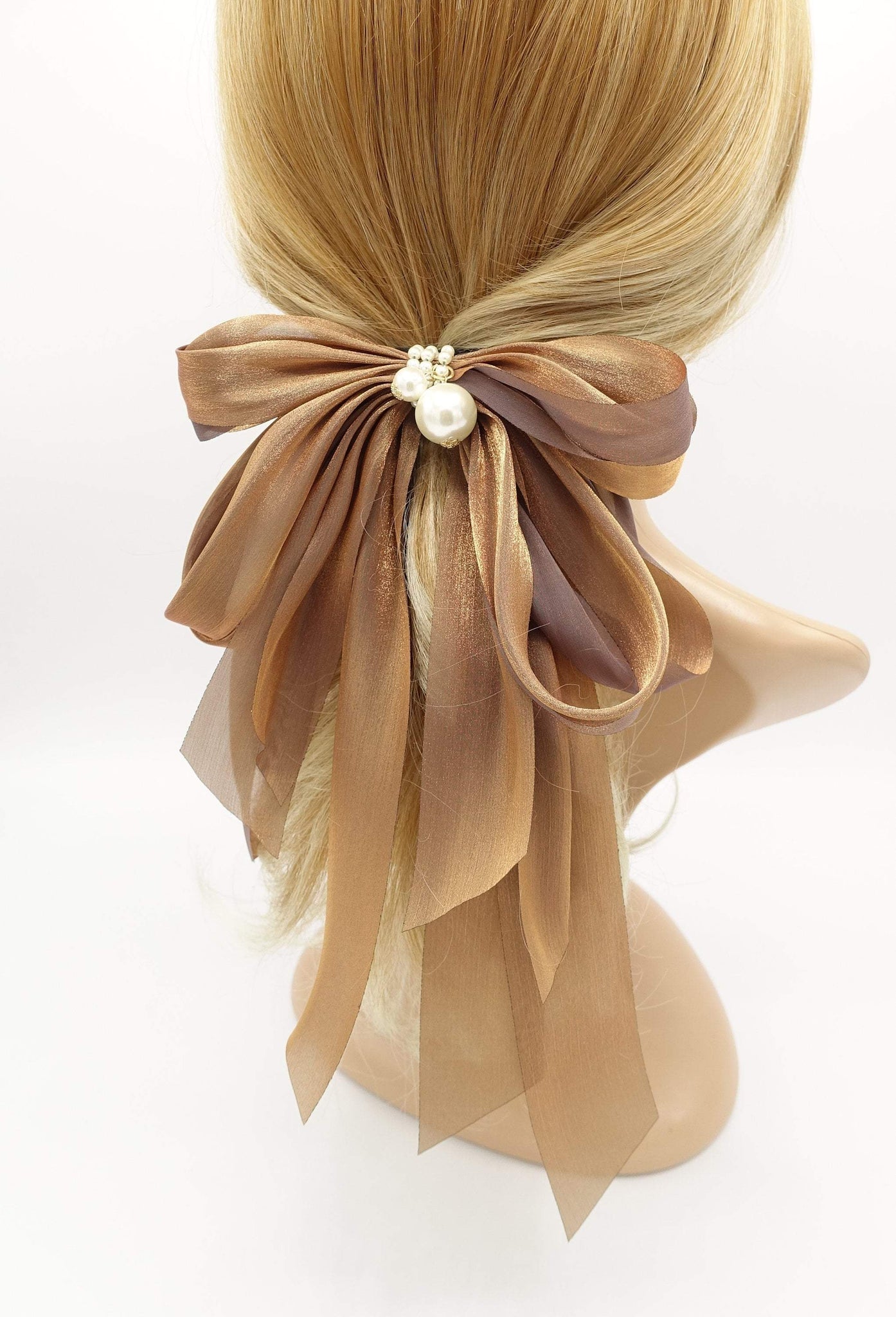 VeryShine organza multi layered hair bow feminine style hair accessory