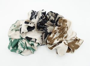 VeryShine oversized stroke pattern scrunchies big scrunchies fashion hair elastic for women