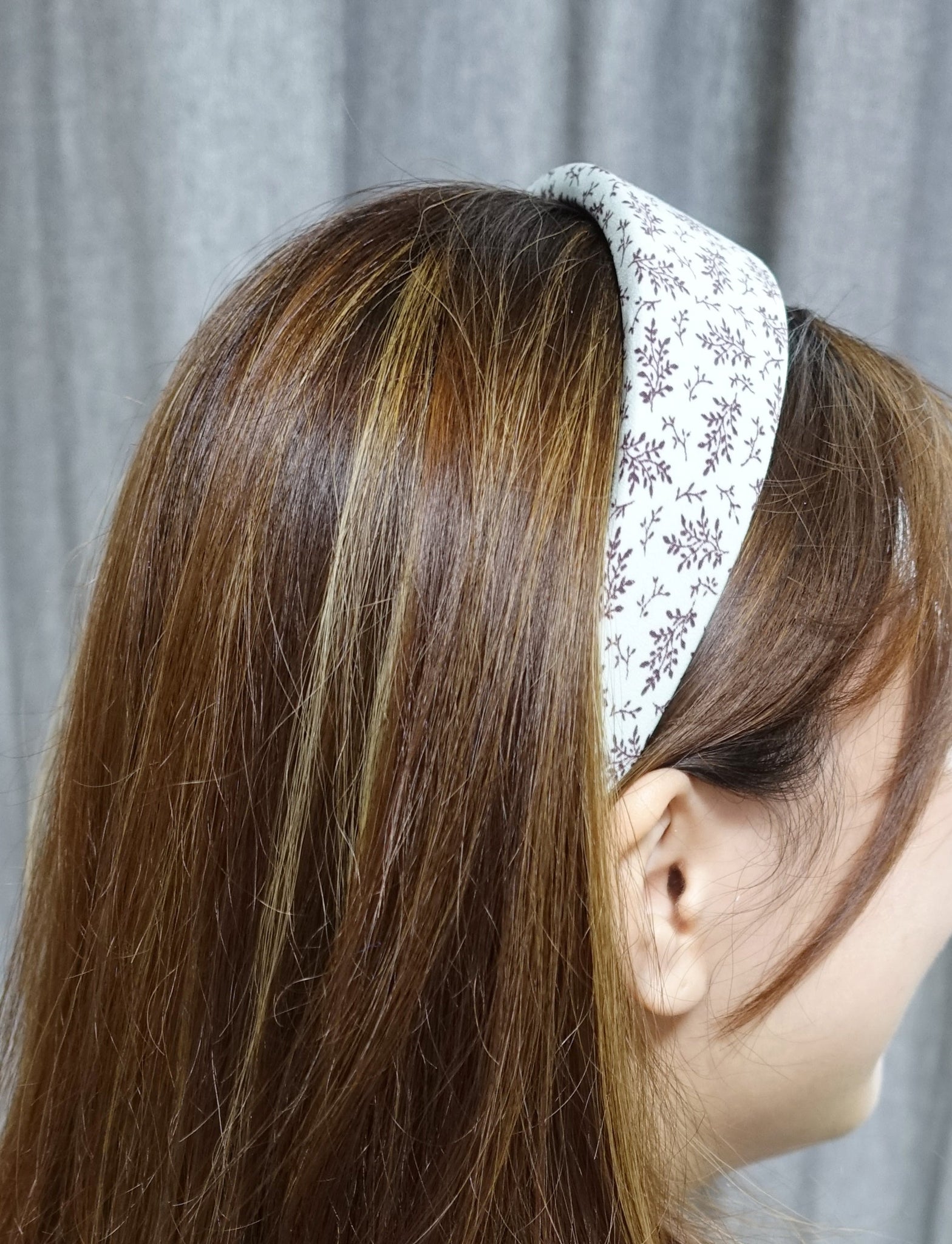 VeryShine padded headband plant stem print hairband for women