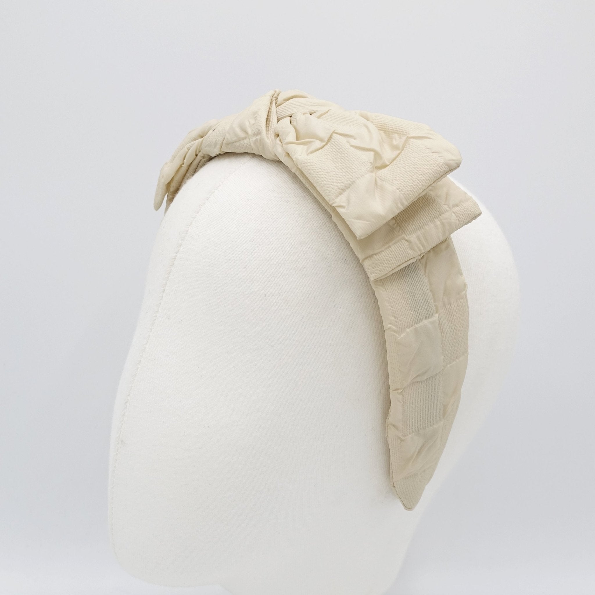 VeryShine padding bow knot headband wired pattern Fall Winter Stylish hair accessory for women
