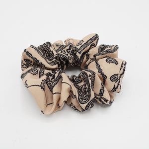paisley print cotton scrunchies Autumn hair elastic women hair accesso –