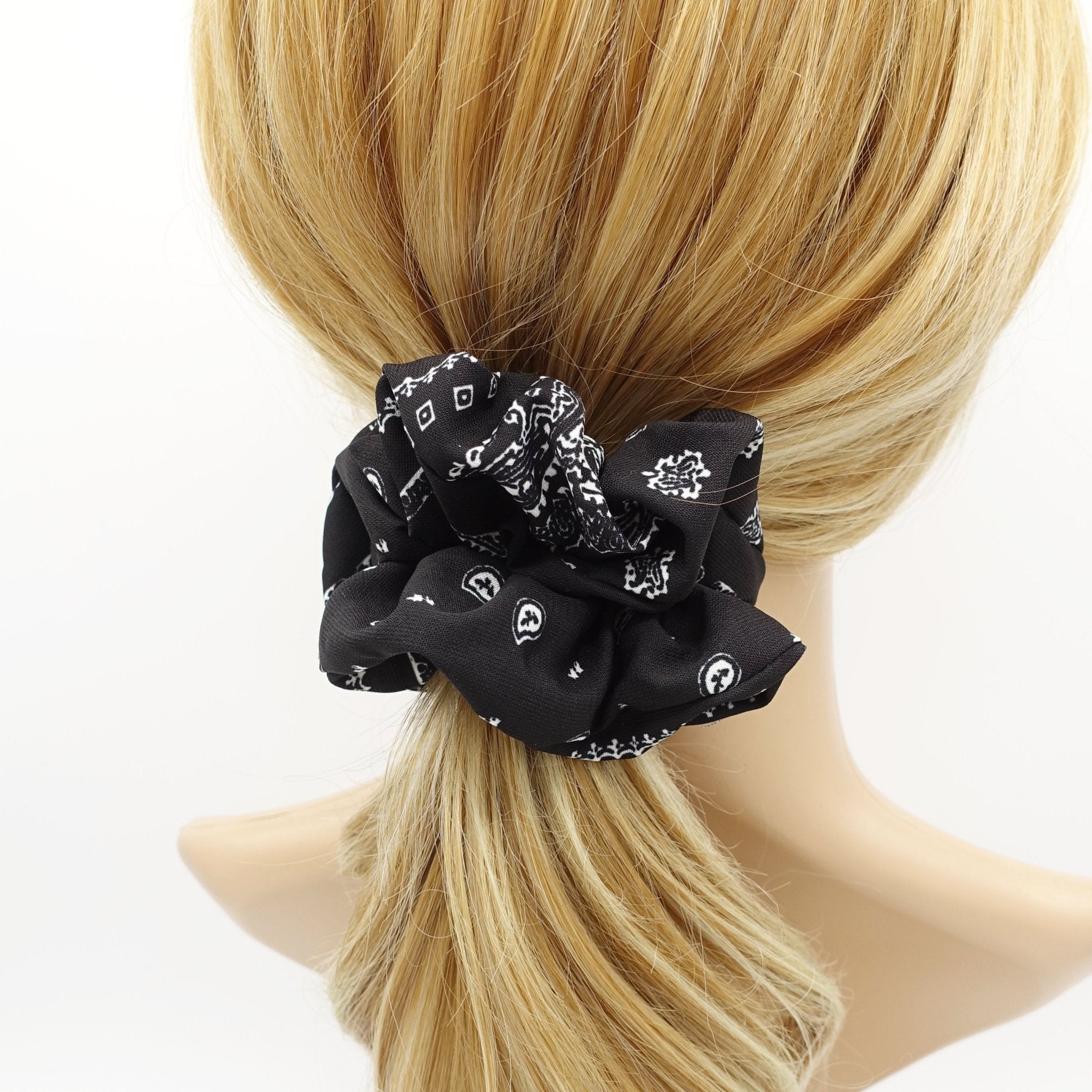 VeryShine paisley print cotton scrunchies Autumn hair elastic women hair accessory