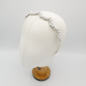 VeryShine pearl arch headband bridal hair accessories for women