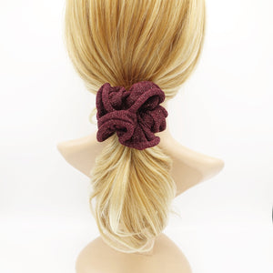 VeryShine pearl glittering scrunchies knit Fall Winter hair scrunchy women hair accessory