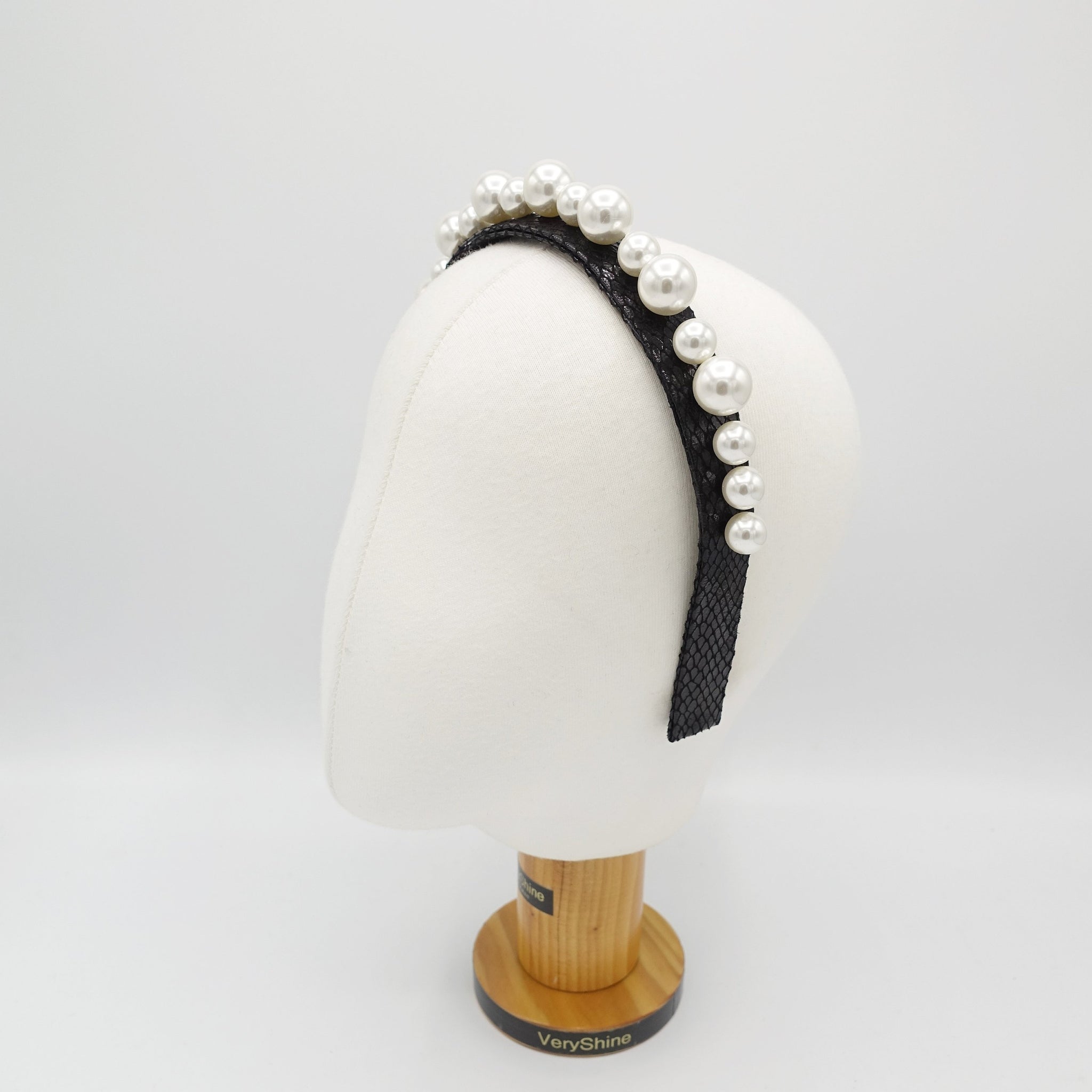 VeryShine pearl leather headband