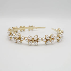 VeryShine pearl petal headband bridal hairband