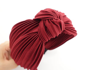 VeryShine pleated headband double layered top knot hairband pleats hairband women hair accessory
