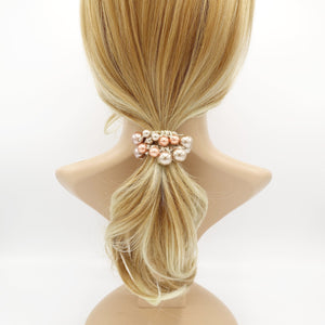 VeryShine Ponytail holders multi size sleek ball beaded hair elastic ponytail holder woman hair accessory