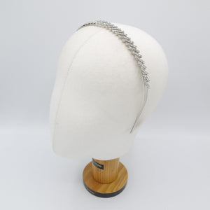 VeryShine rhinestone diagonal headband double hairband for women