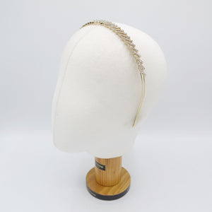 VeryShine rhinestone diagonal headband double hairband for women