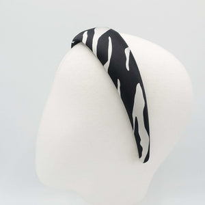 VeryShine satin zebra print padded headband