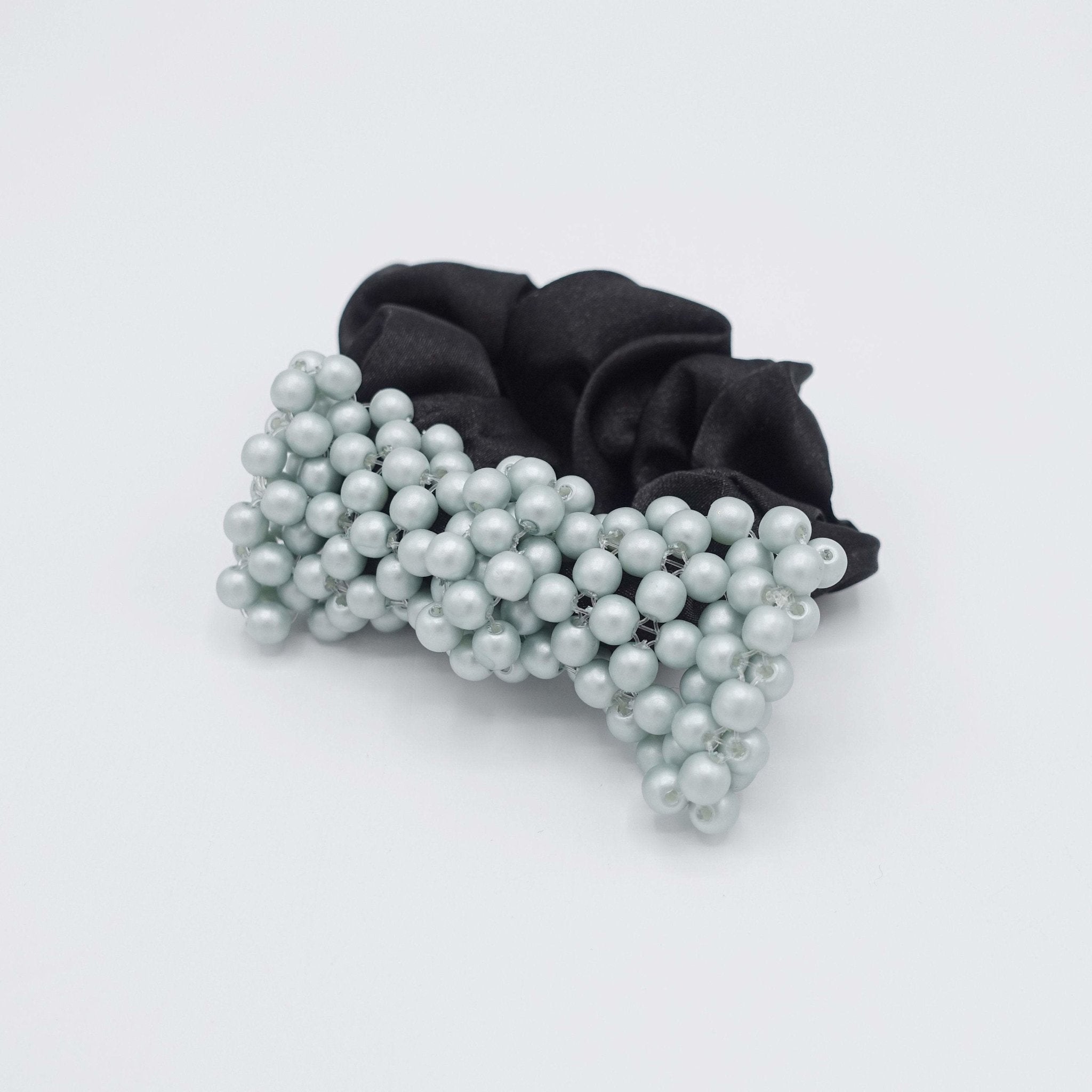 VeryShine scrunchies/hair holder ball beaded bow satin scrunchies hair tie elastic hair tie for women