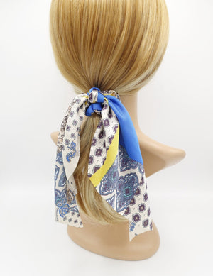 VeryShine scrunchies/hair holder baroque print scarf scrunchies knot hair elastic pretty hair tie accessory for women