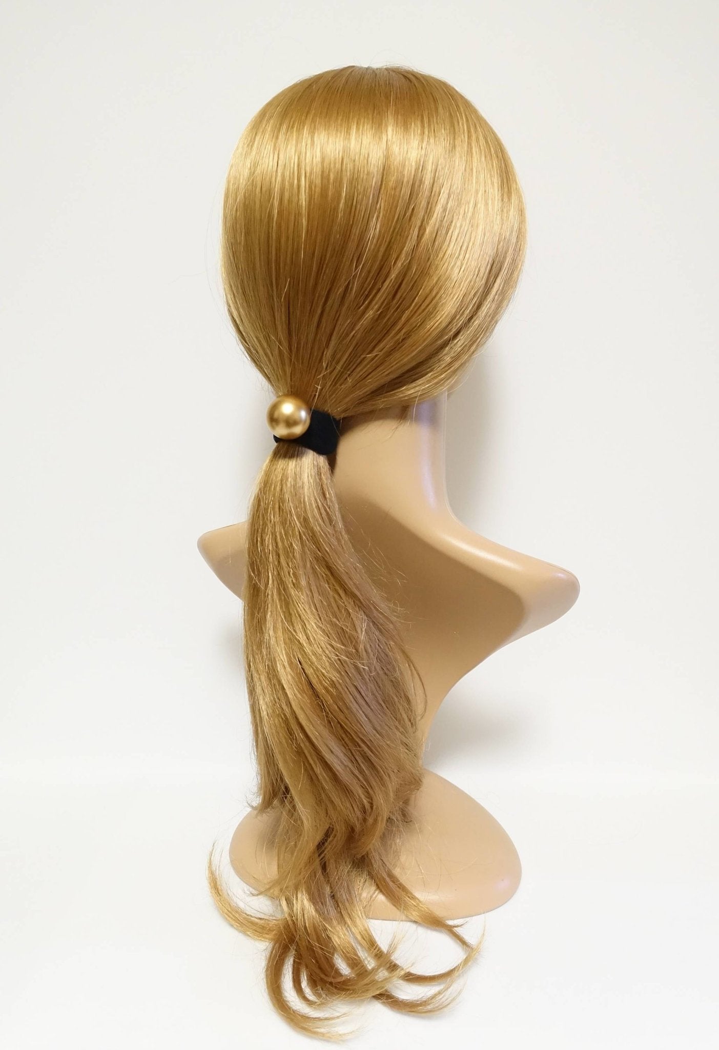 VeryShine scrunchies/hair holder faux pearl hair elastic Set of 2 Sleek Pearl sleek Ball Dangling Elastic Bands Ponytail Holders Elegant Women Hair Accessories