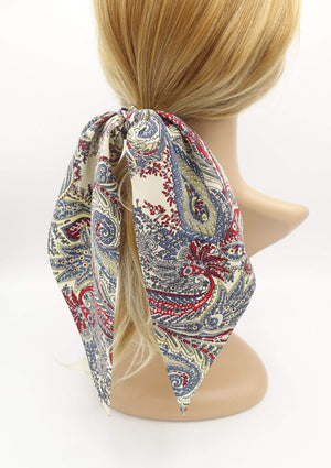 VeryShine scrunchies/hair holder floral paisley print scrunchies wing knot hair elastic scrunchy for women