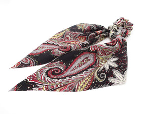 VeryShine scrunchies/hair holder floral paisley print scrunchies wing knot hair elastic scrunchy for women