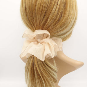 VeryShine scrunchies/hair holder interlocked edge organza scrunchies elastic scrunchie women hair accessory