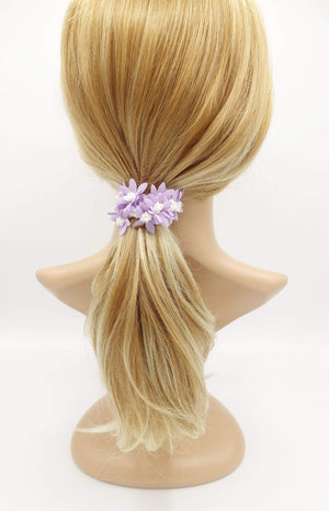 VeryShine scrunchies/hair holder pastel flower petal scrunchies hair elastic scurnchie for women