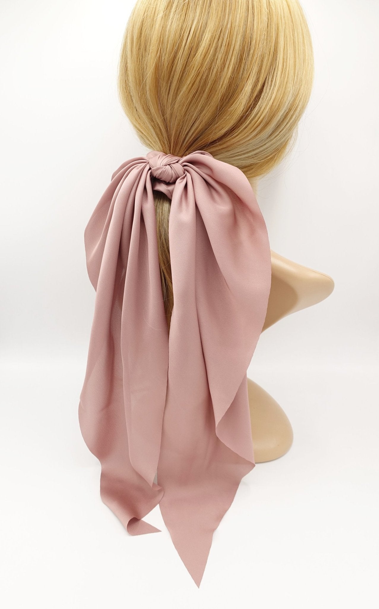 VeryShine scrunchies/hair holder Satin long tail bow knot scrunchies stylish scarf hair tie hair bow for women