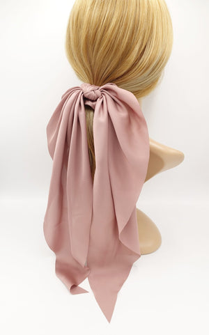 VeryShine scrunchies/hair holder Satin long tail bow knot scrunchies stylish scarf hair tie hair bow for women
