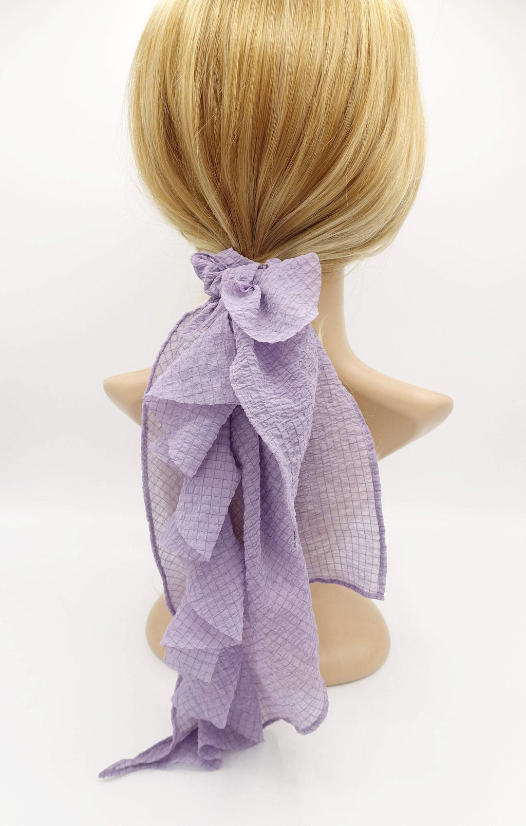 VeryShine scrunchies/hair holder Violet embossed can can ruffle elastic scrunchies