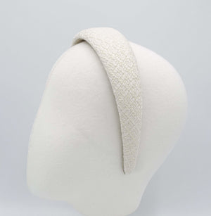 VeryShine simple tweed headband padded hairband casual hair accessory for women