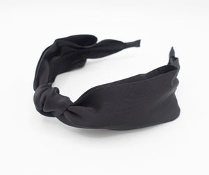 VeryShine Solid-no crystal hotfix embellished  black bow tie headband