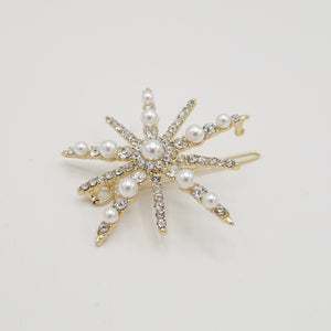 VeryShine Star bang pearl rhinestone hair clip jewel embellished hair for women