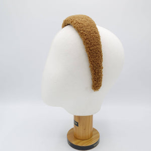 VeryShine teddy padded headband basic Fall Winter hair accessory for women